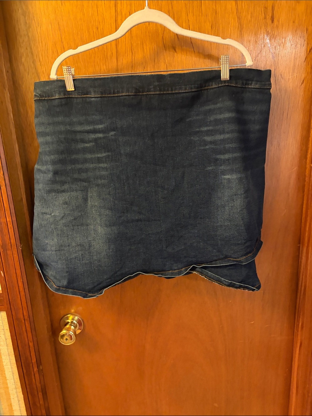 Arula Dark Blue Denim Wrap Skirt - Women's